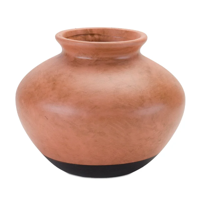 Two Tone Ceramic Vase 9"