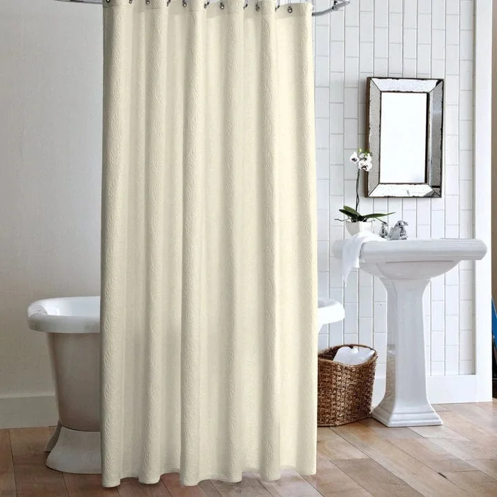 Vienna Matelassé Shower Curtain by Peacock Alley