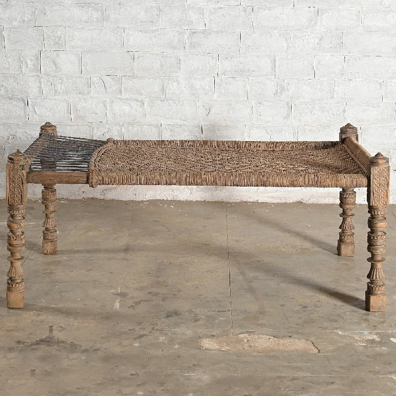 Vintage Charpoy Bench