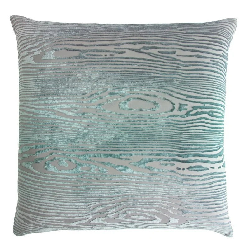 Woodgrain Jade Velvet Pillows by Kevin O'Brien Studio