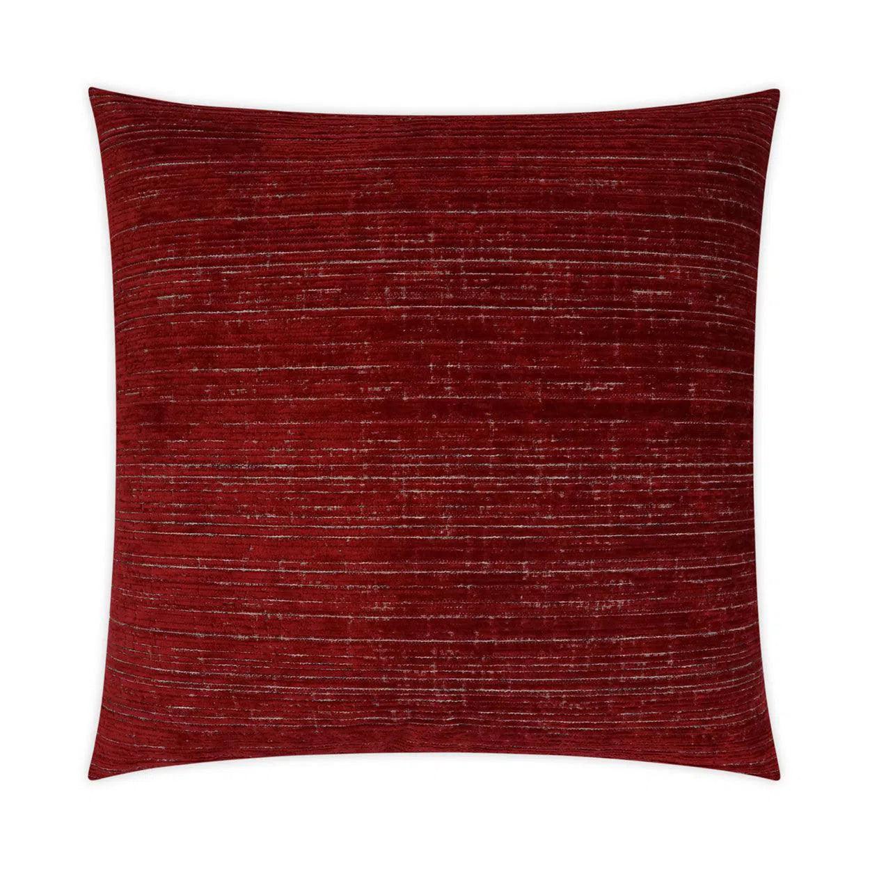 Agra Garnet Solid Red Large Throw Pillow With Insert