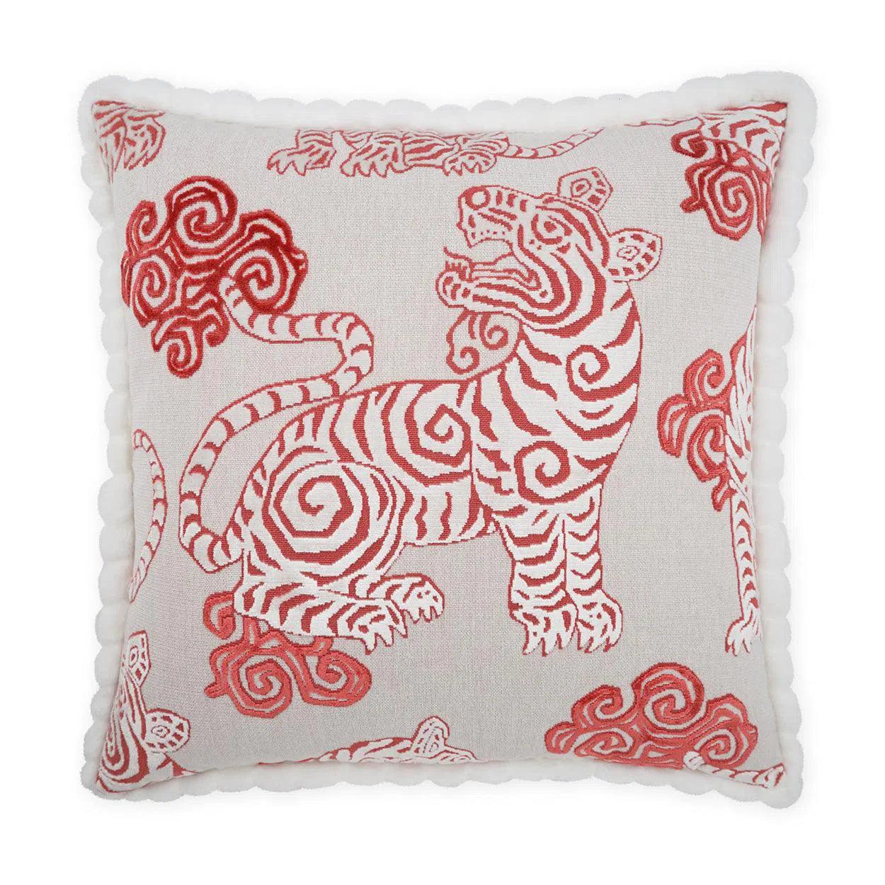 Akbar Coral Novelty Coral Salmon Large Throw Pillow With Insert