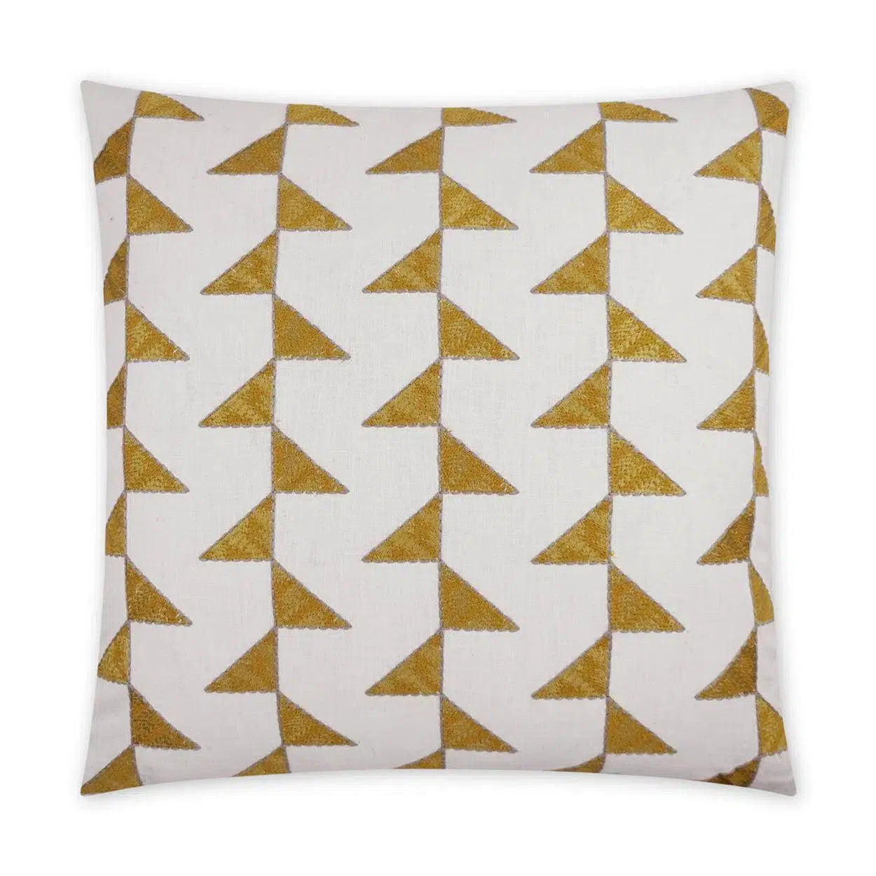 Alignment Geometric Beach Yellow Large Throw Pillow With Insert