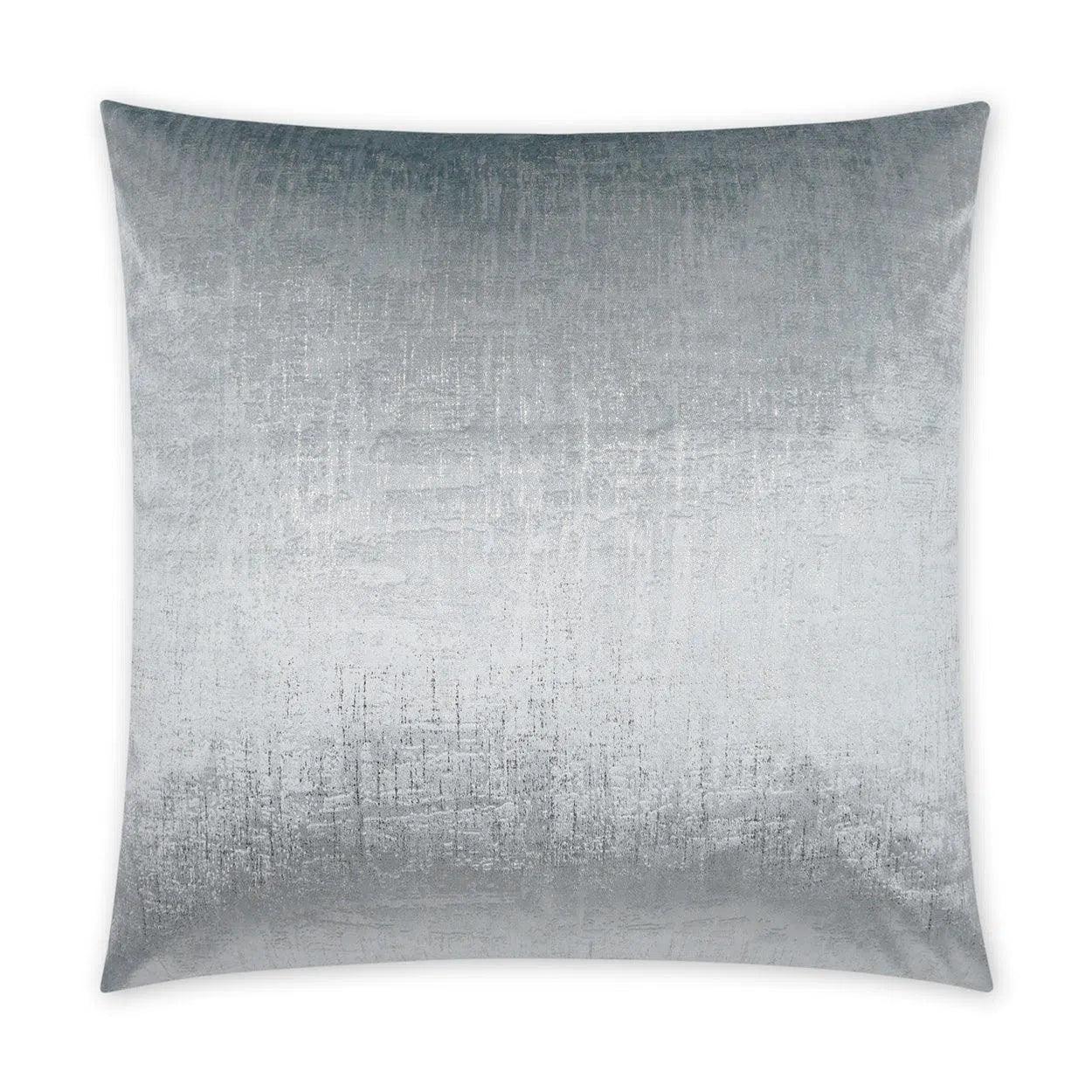 Alnwick Ash Glam Solid Silver Large Throw Pillow With Insert