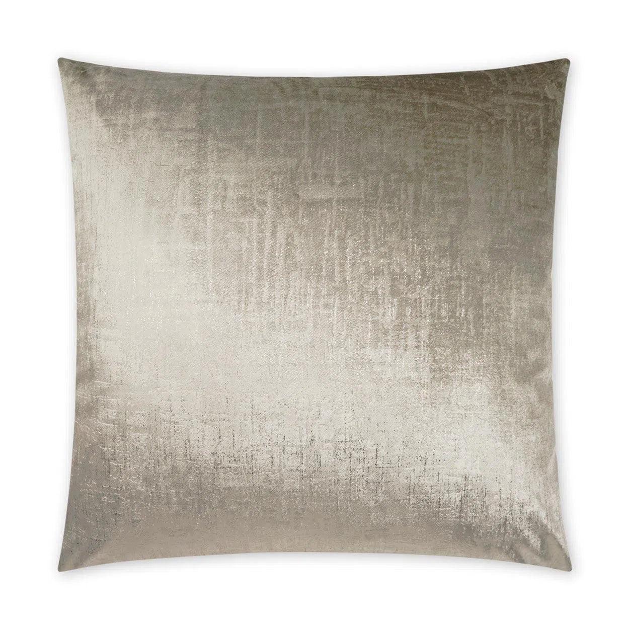 Alnwick Buff Glam Solid Tan Taupe Large Throw Pillow With Insert