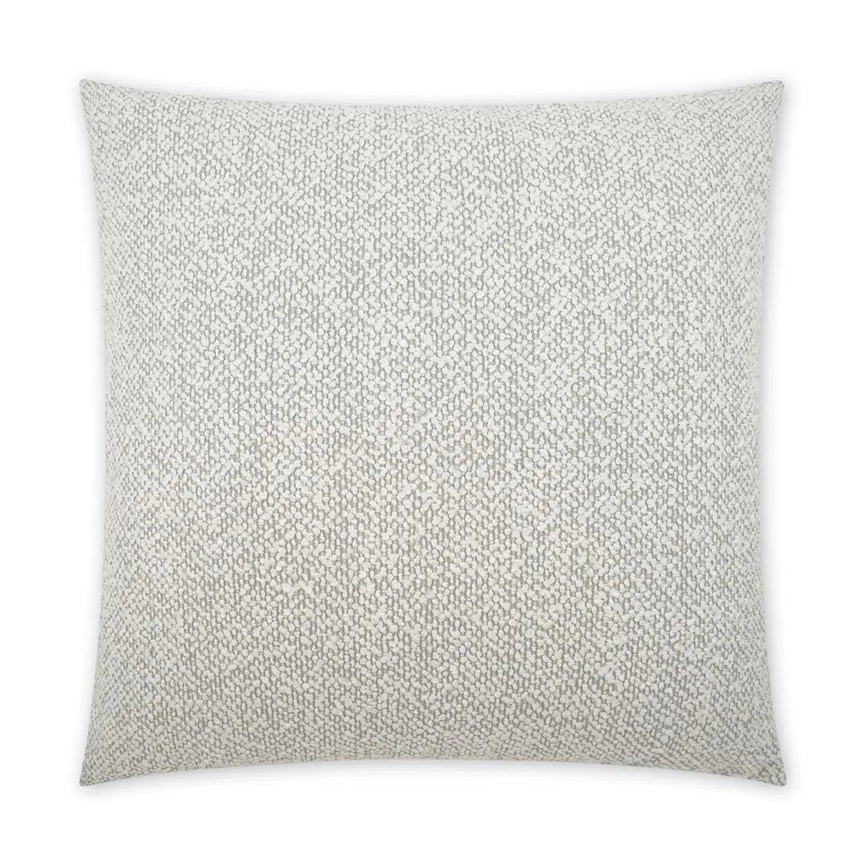 Amara Cloud Solid Textured Ivory Large Throw Pillow With Insert