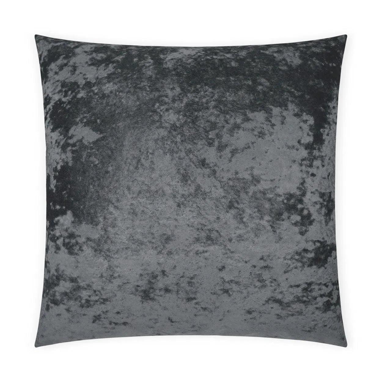 Ballet Charcoal Solid Grey Large Throw Pillow With Insert