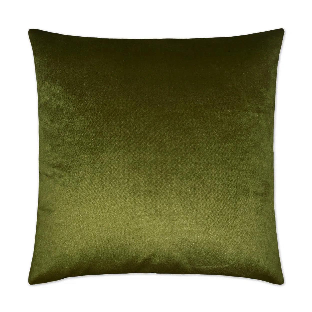 Belvedere Aloe Solid Green Large Throw Pillow With Insert