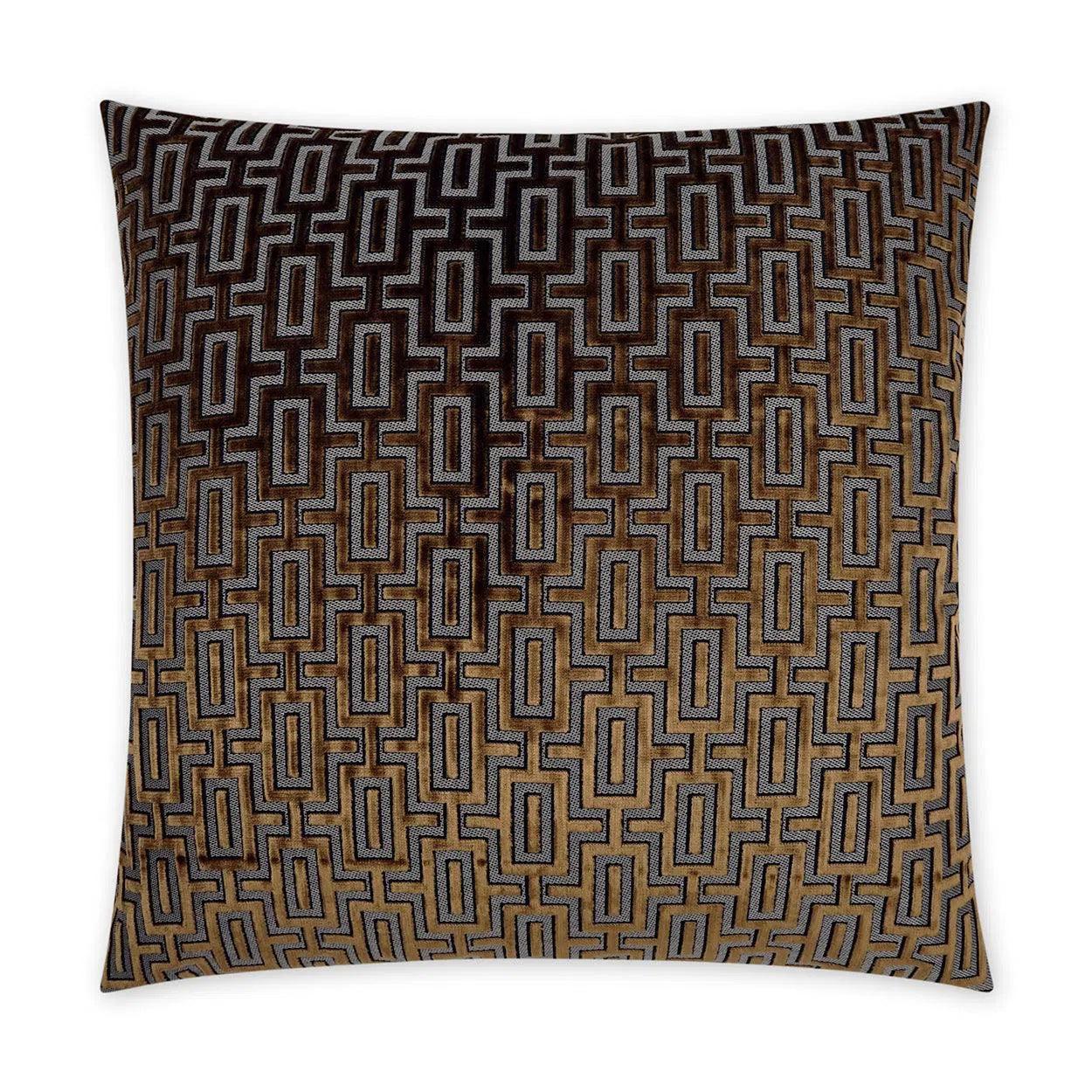 Bergman Midas Brown Large Throw Pillow With Insert