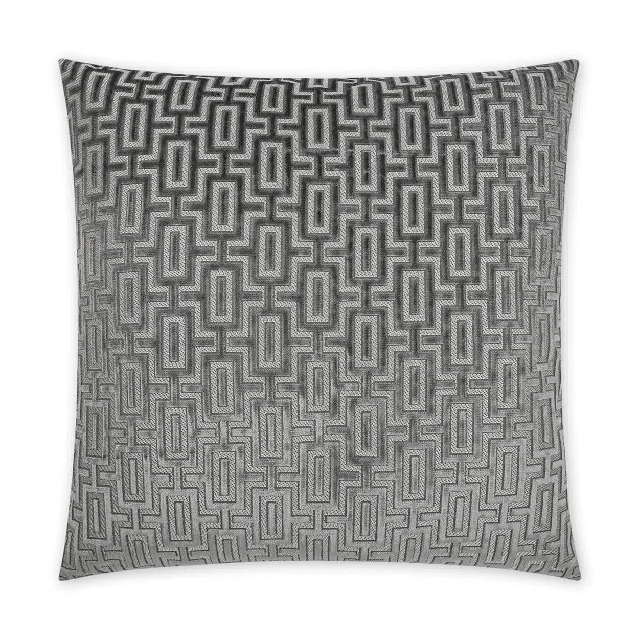 Bergman Nickel Grey Large Throw Pillow With Insert