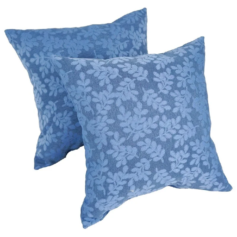 Blaziing Needles 17-inch Outdoor Spun Polyester Throw Pillows (Set of 2)