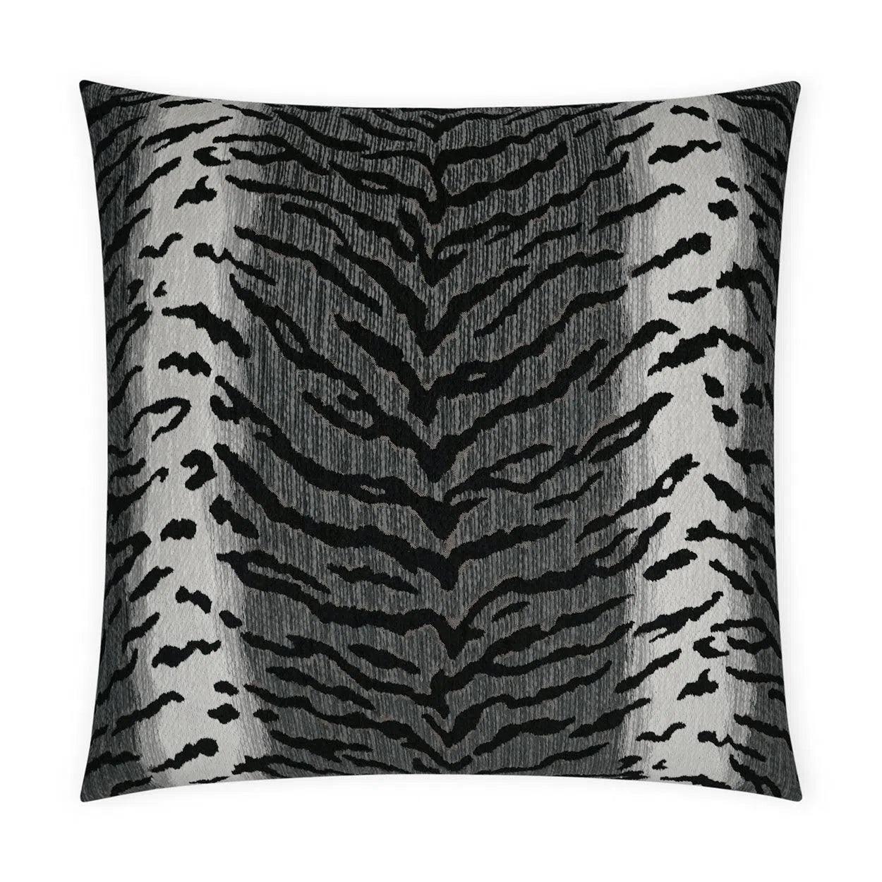 Calabar Graphite Animal Grey Large Throw Pillow With Insert