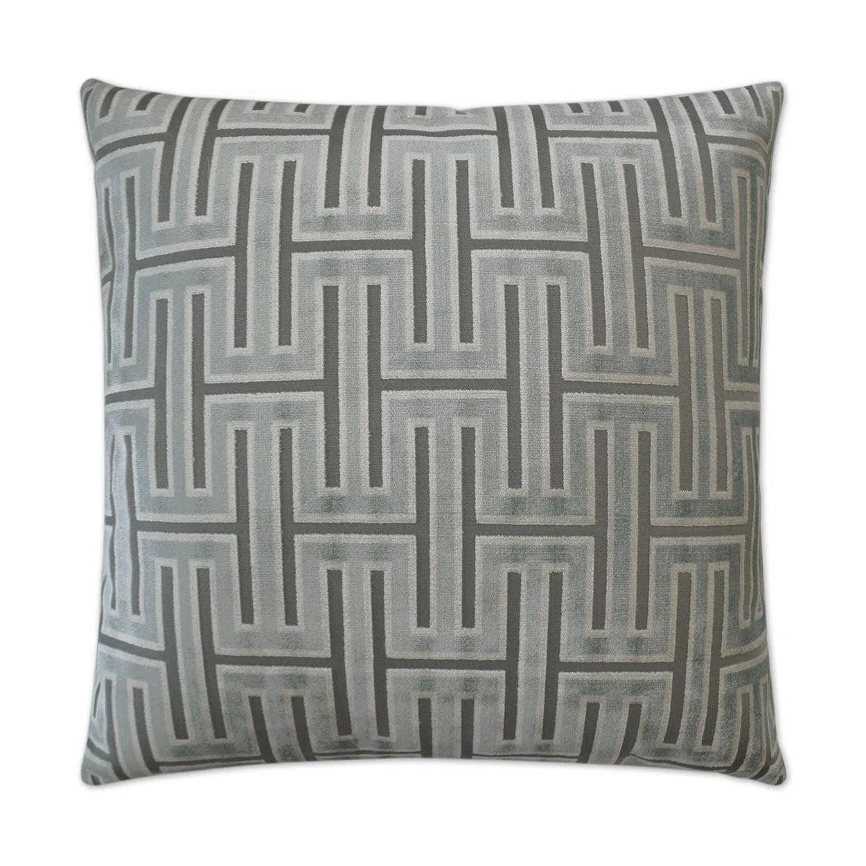 Carlyle Glacier Geometric Mist Large Throw Pillow With Insert