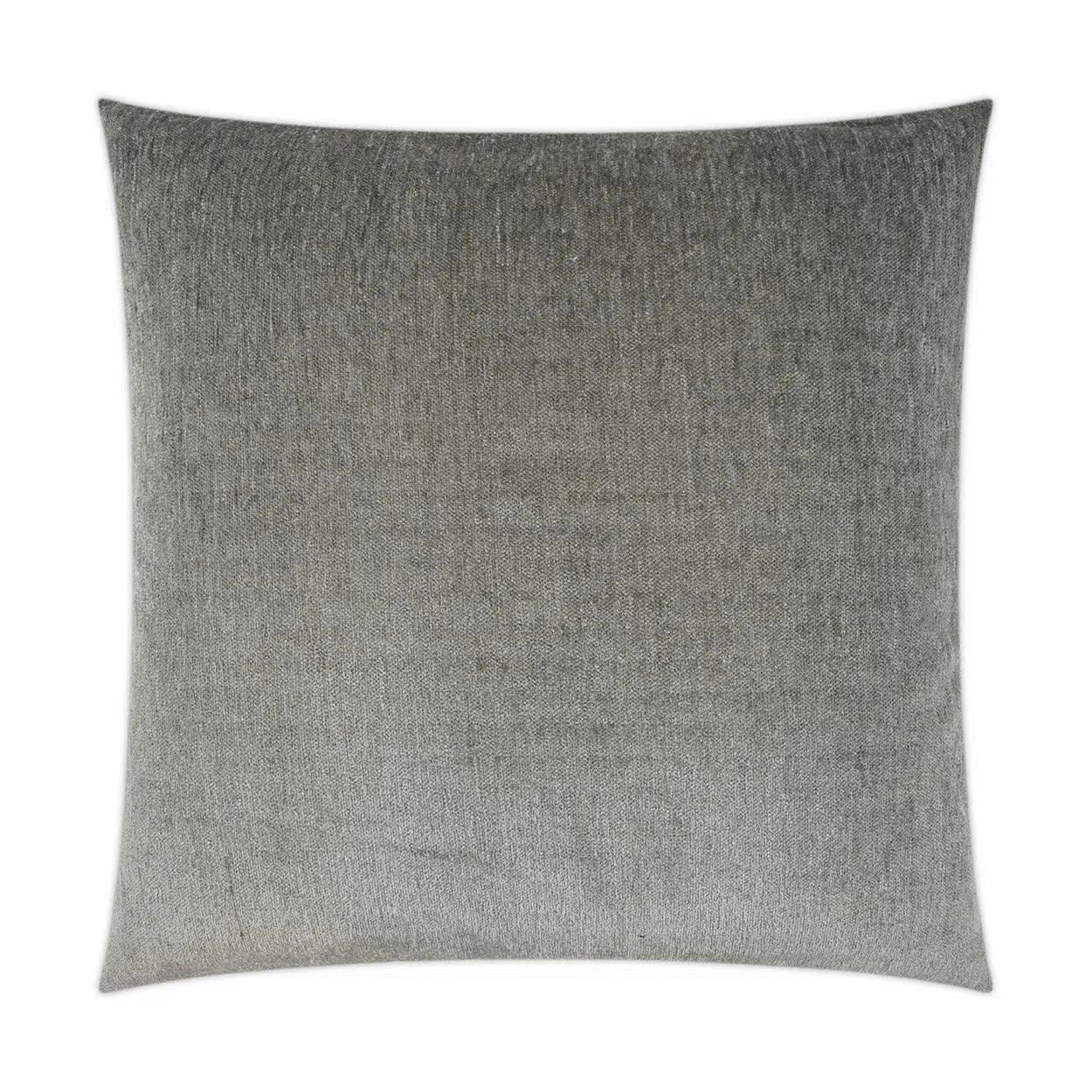 Cuddle Grey Solid Grey Large Throw Pillow With Insert