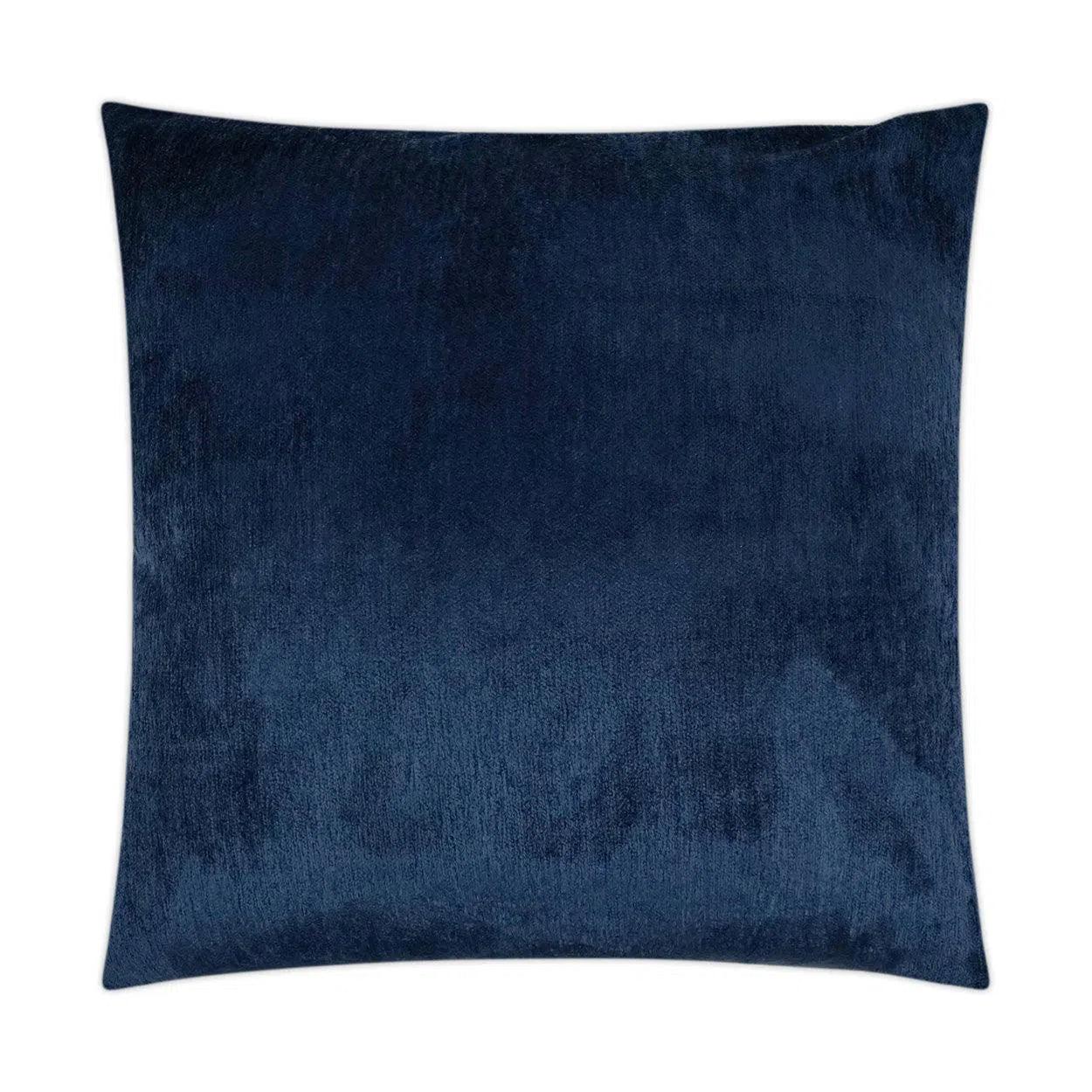 Cuddle Indigo Solid Navy Large Throw Pillow With Insert