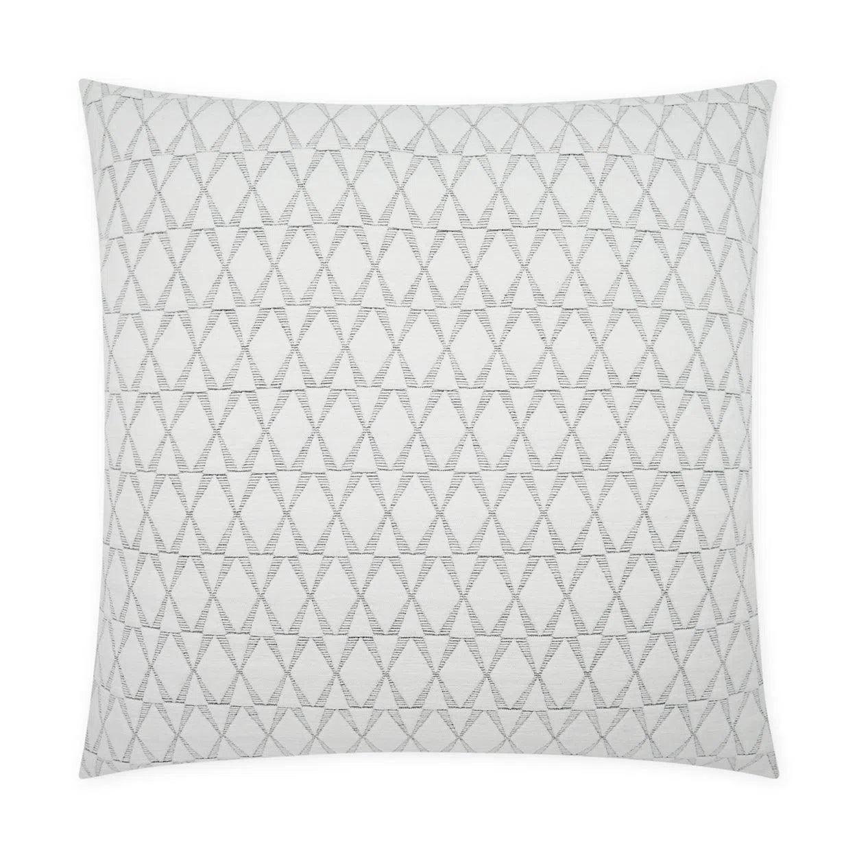 Ellory Geometric White Large Throw Pillow With Insert