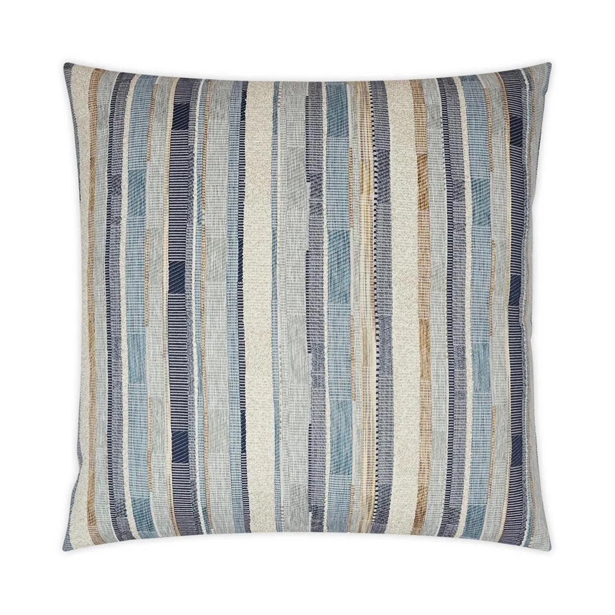 Forbode Stripes Mist Large Throw Pillow With Insert