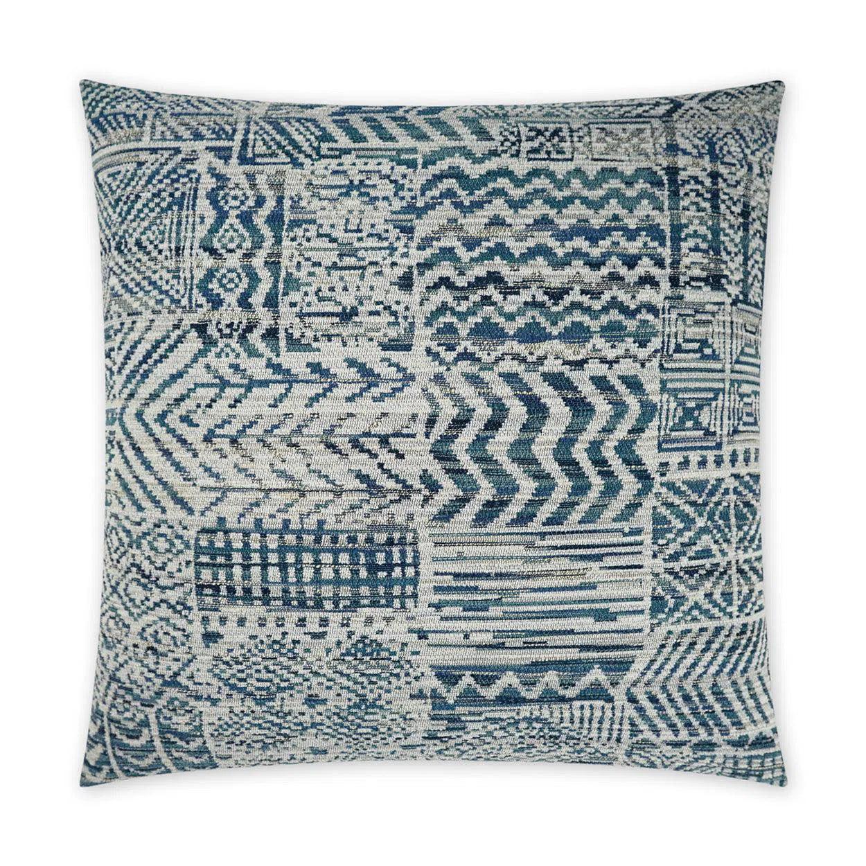 Hallston Indigo Global Blue Large Throw Pillow With Insert