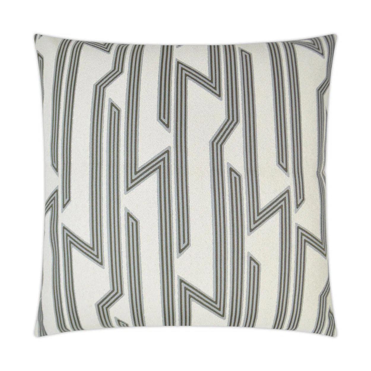 Hemingway Alabaster Geometric White Large Throw Pillow With Insert