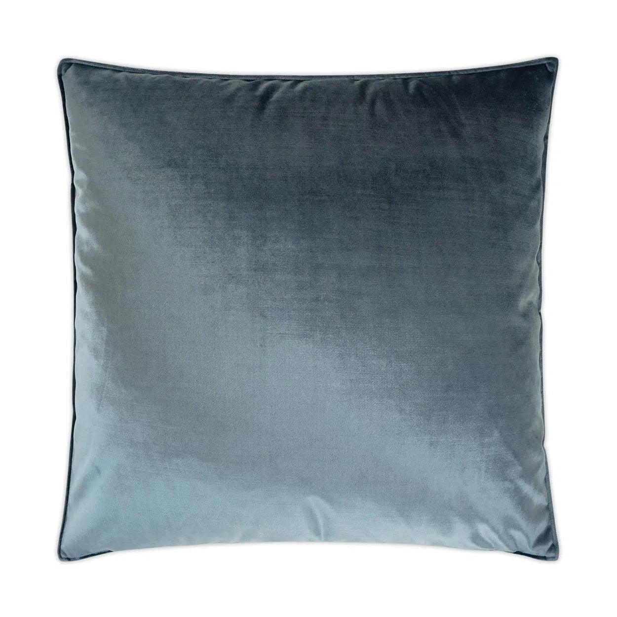 Iridescence Baltic Solid Slate Blue Large Throw Pillow With Insert