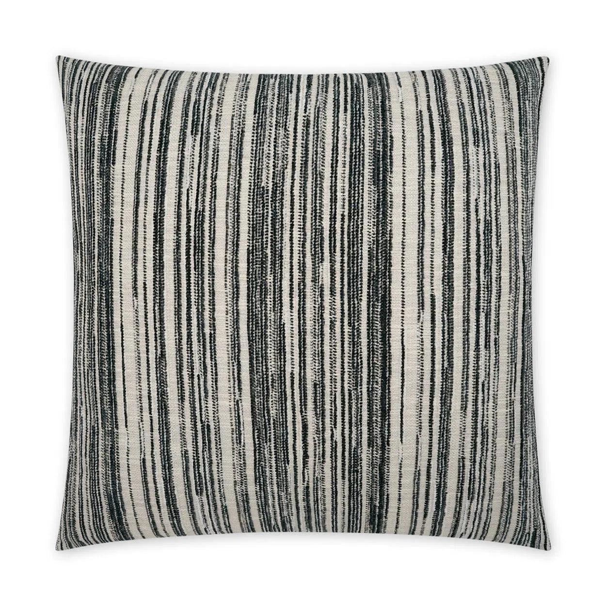 Julep Pepper Stripes Black Large Throw Pillow With Insert