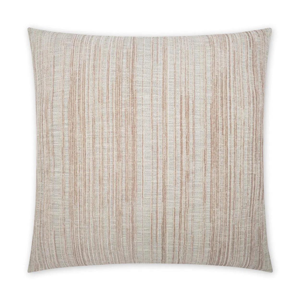 Julep Blush Stripes Blush Large Throw Pillow With Insert