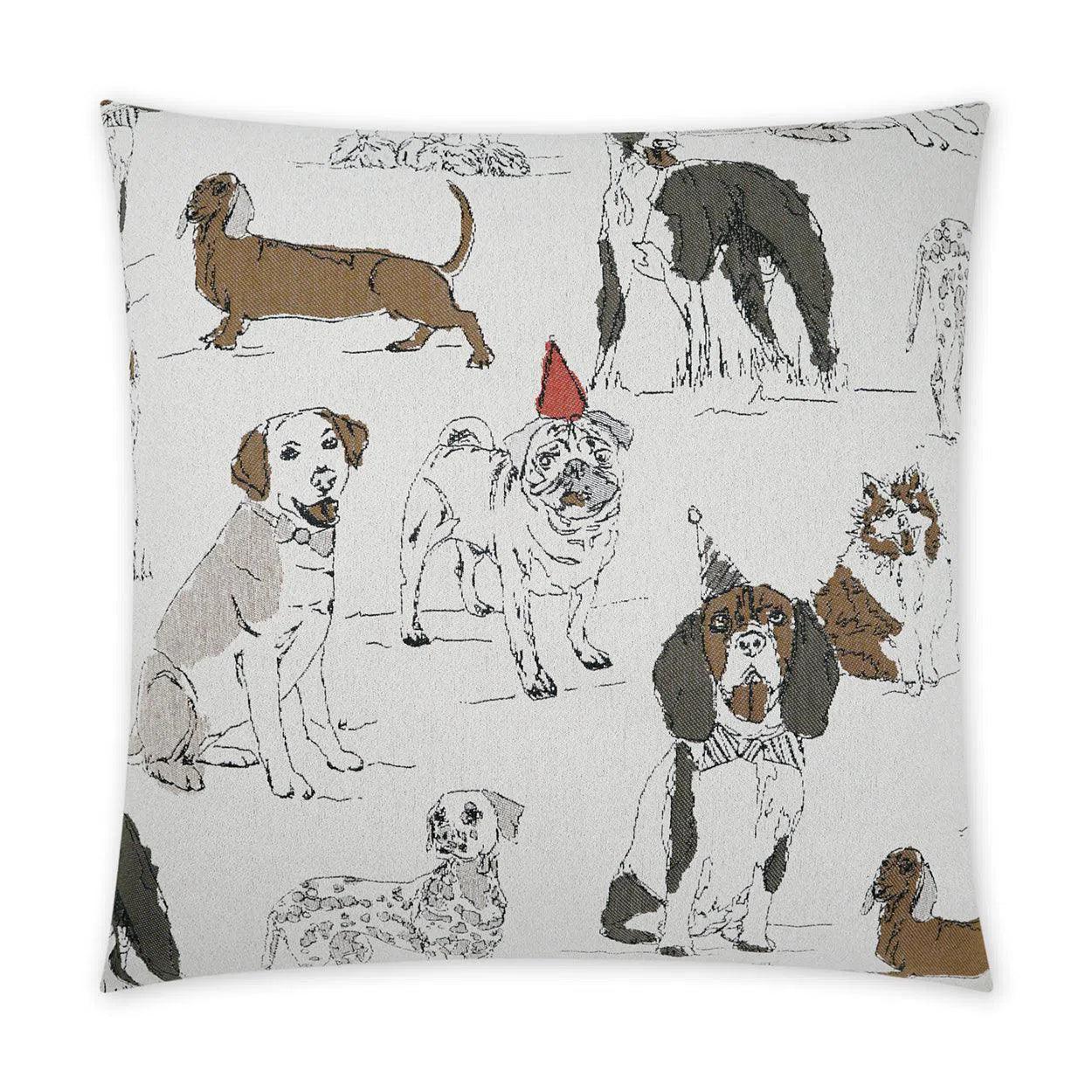 Kennel Club Animal Ivory Large Throw Pillow With Insert