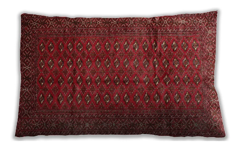 Traditional Classic Indoor Outdoor Rectangular Sienna Brown Lumbar Throw Pillow, 13 inch by 19 inch, lbtr111