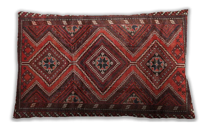 Traditional Classic Indoor Outdoor Rectangular Sienna Brown Lumbar Throw Pillow, 13 inch by 19 inch, lbtr3398