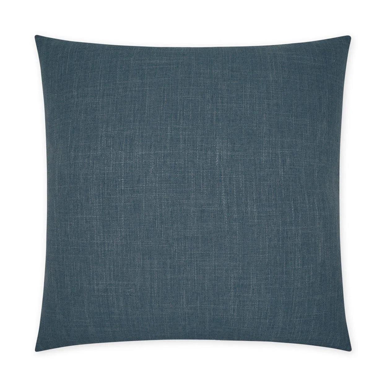 Lena Ocean Beach Solid Blue Slate Large Throw Pillow With Insert