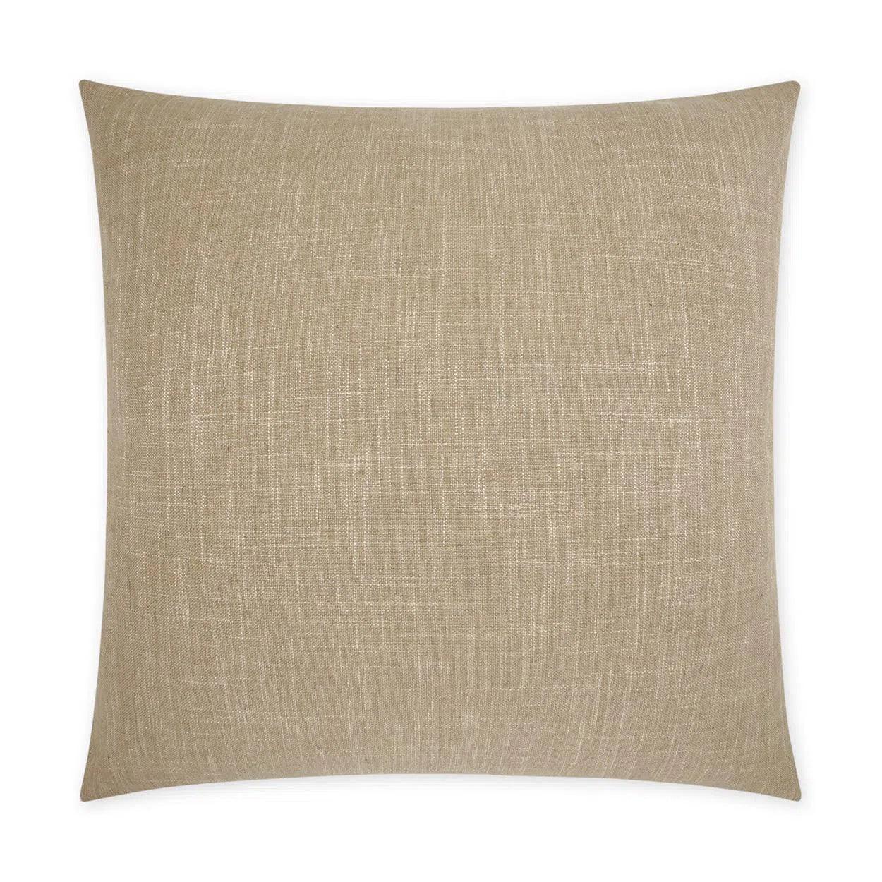 Lena Wheat Beach Solid Tan Taupe Large Throw Pillow With Insert