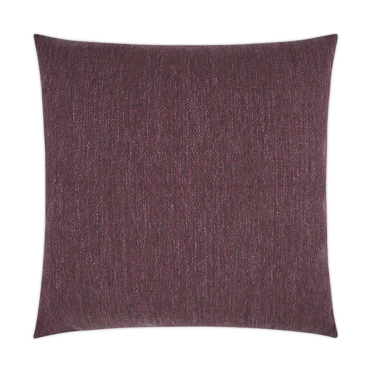 Lolly Plum Solid Purple Large Throw Pillow With Insert