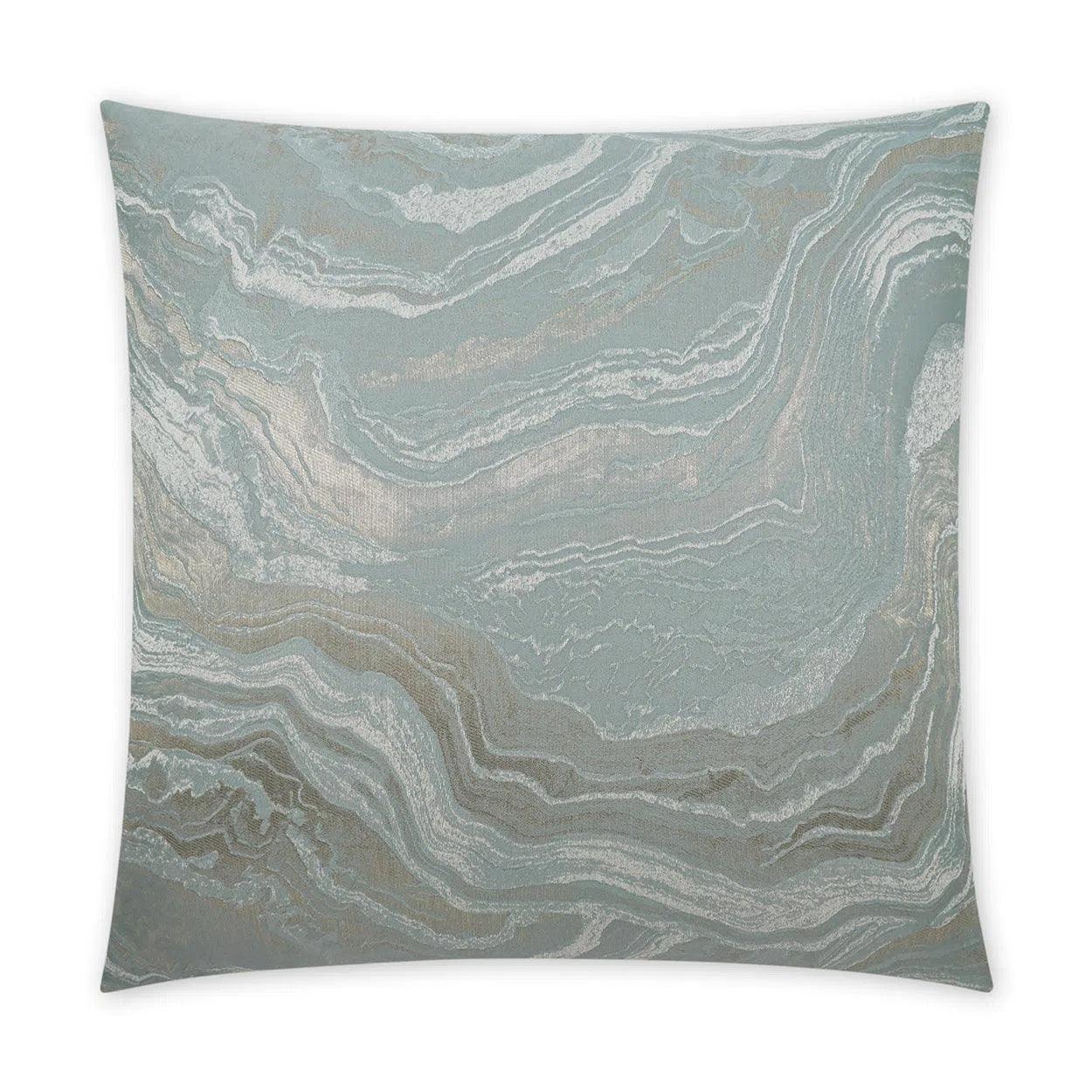 Manon Pewter Abstract Glam  Mist Large Throw Pillow With Insert