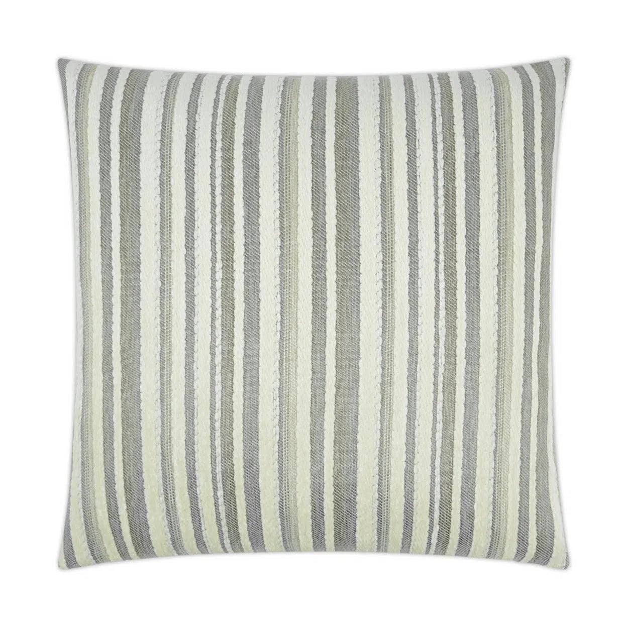 Marisol Taupe Stripes Tan Taupe Large Throw Pillow With Insert