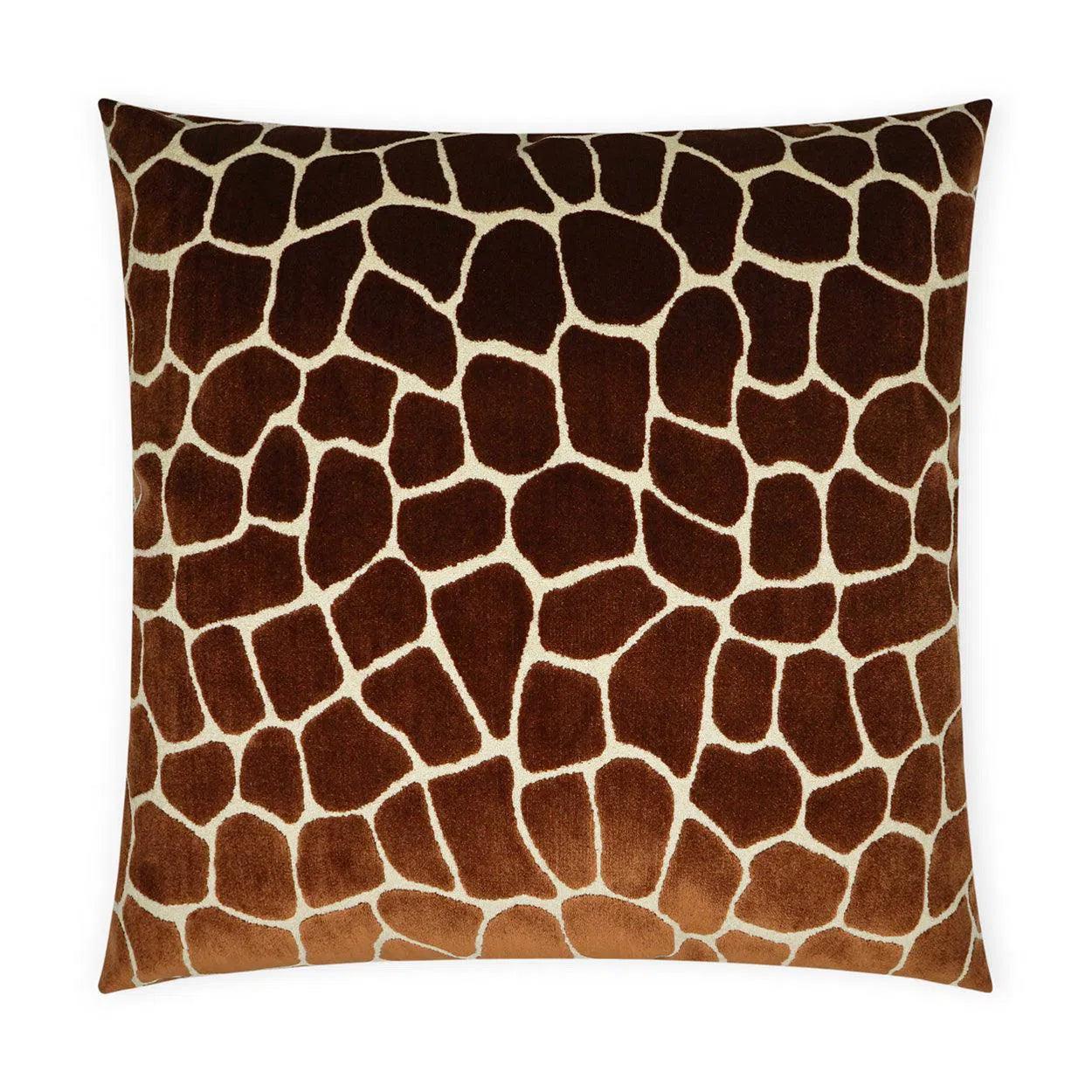 Melman Rust Animal Copper Large Throw Pillow With Insert