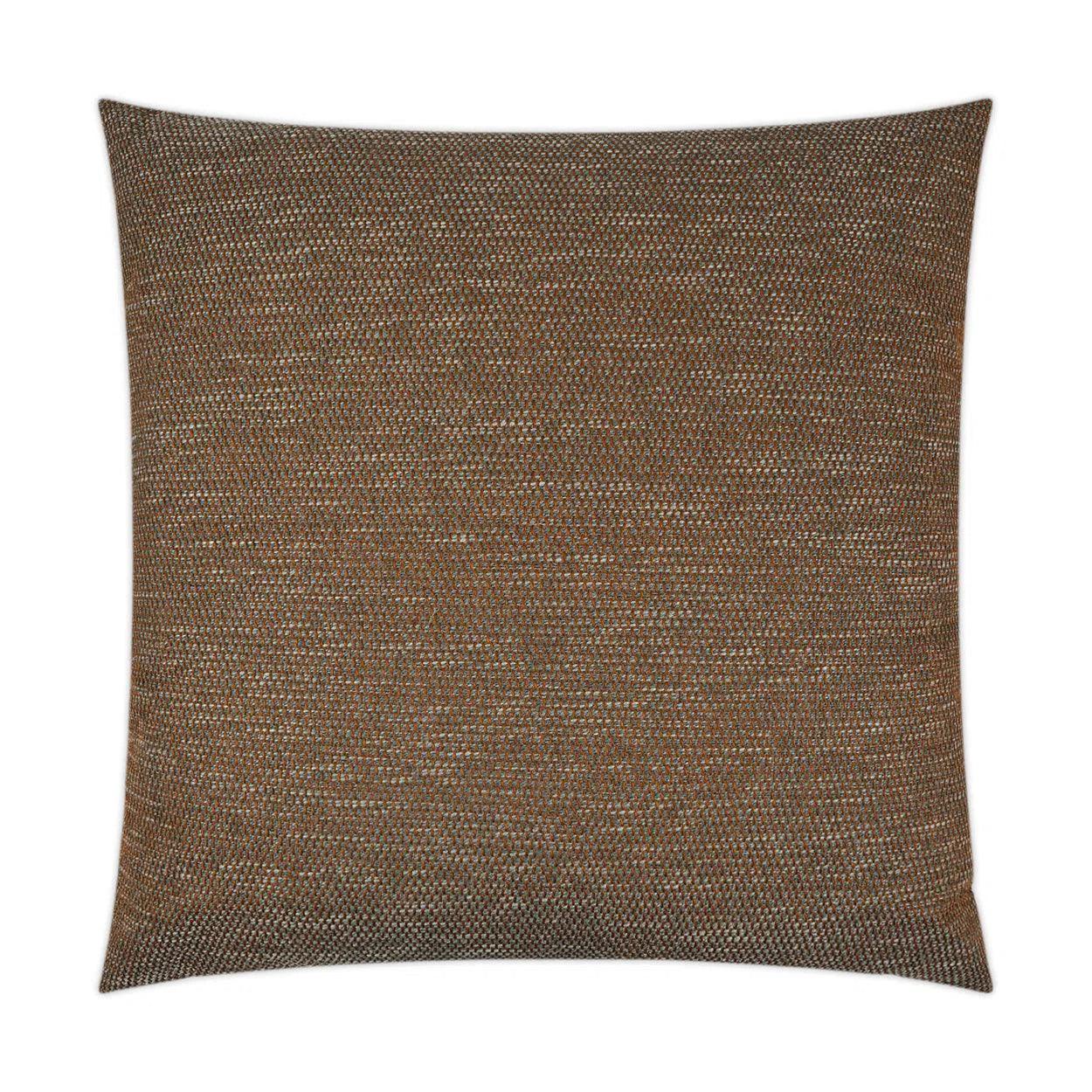 Mirante Rust Solid Brown Large Throw Pillow With Insert