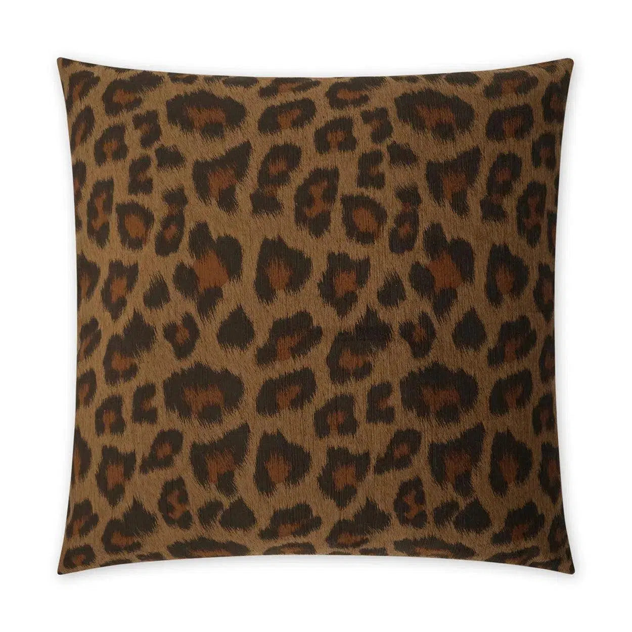 Panthera Toffee Animal Brown Large Throw Pillow With Insert