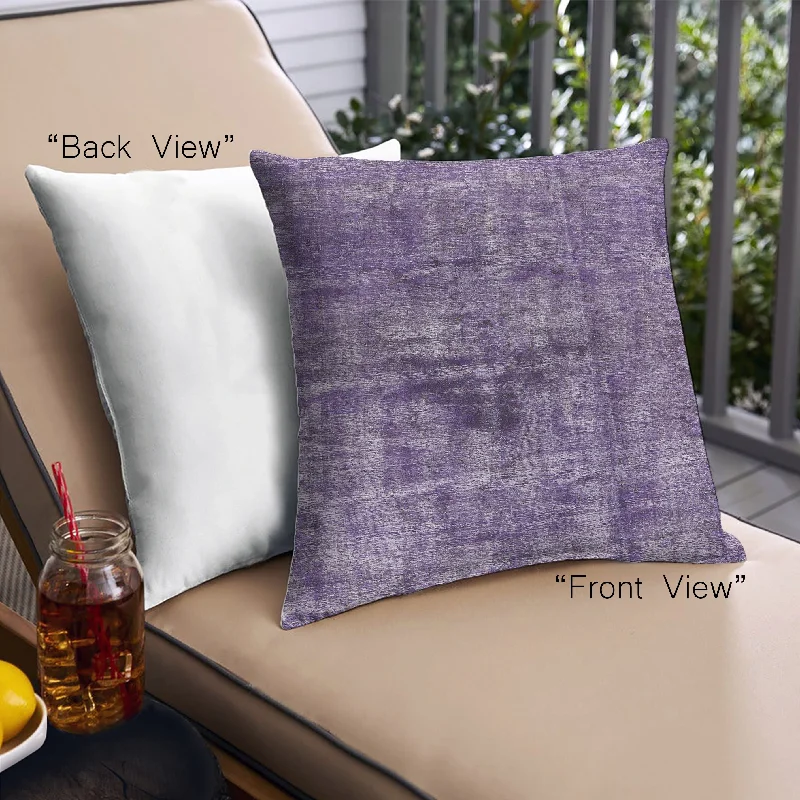 Mid-Century Modern Urban Indoor Outdoor Square Purple Throw Pillow, 18 inch by 18 inch, pwurb1851