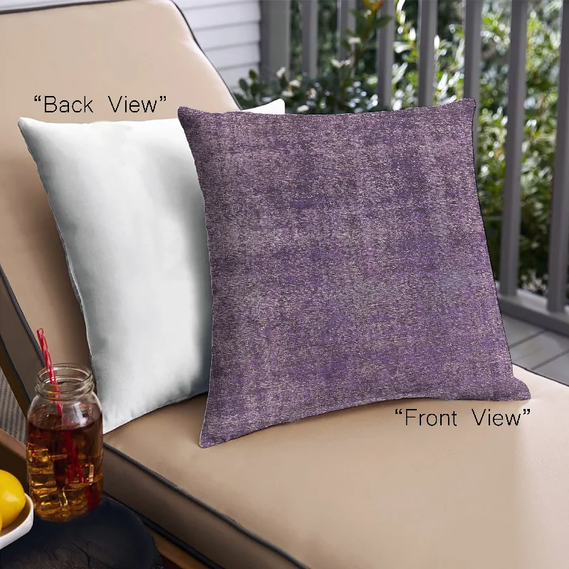 Mid-Century Modern Urban Indoor Outdoor Square Purple Throw Pillow, 18 inch by 18 inch, pwurb1887