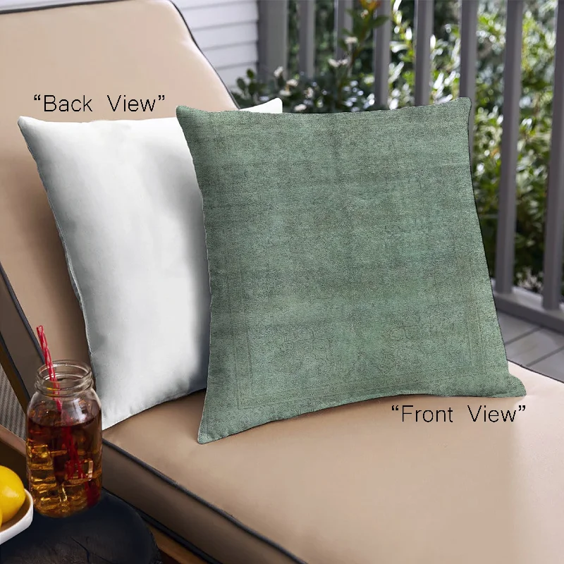 Mid-Century Modern Urban Indoor Outdoor Square Pine Green Throw Pillow, 18 inch by 18 inch, pwurb3243