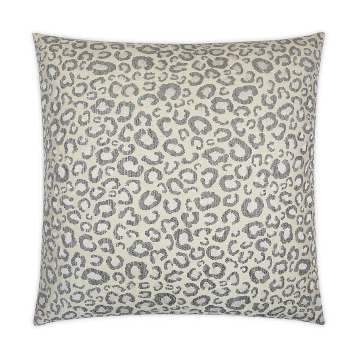 Sarafina Silver Animal Ivory Grey Large Throw Pillow With Insert