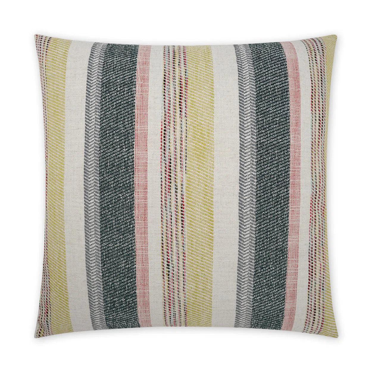 Shannon Citron Beach Stripes Yellow Large Throw Pillow With Insert