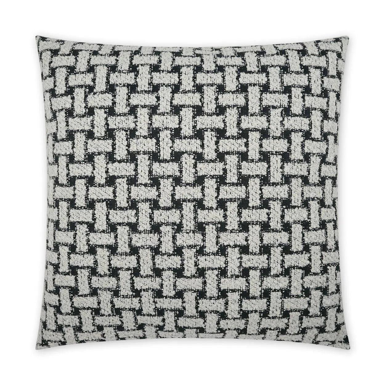 Sheltingham Traditional Black Large Throw Pillow With Insert