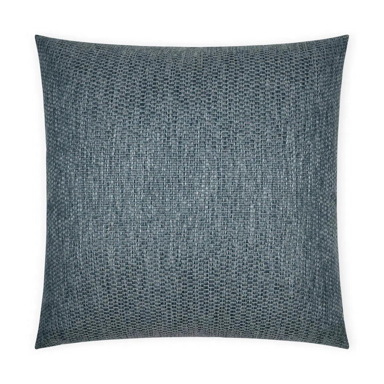 Smoothie Harbor Solid Blue Large Throw Pillow With Insert