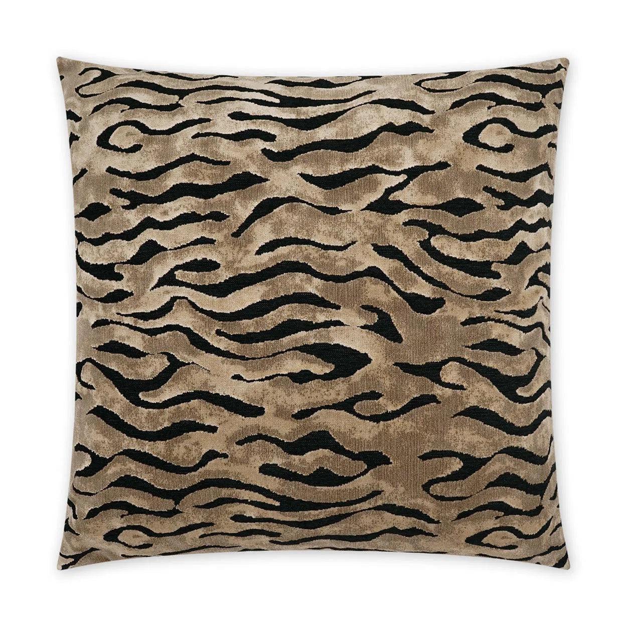 Soneva Animal Brown Large Throw Pillow With Insert