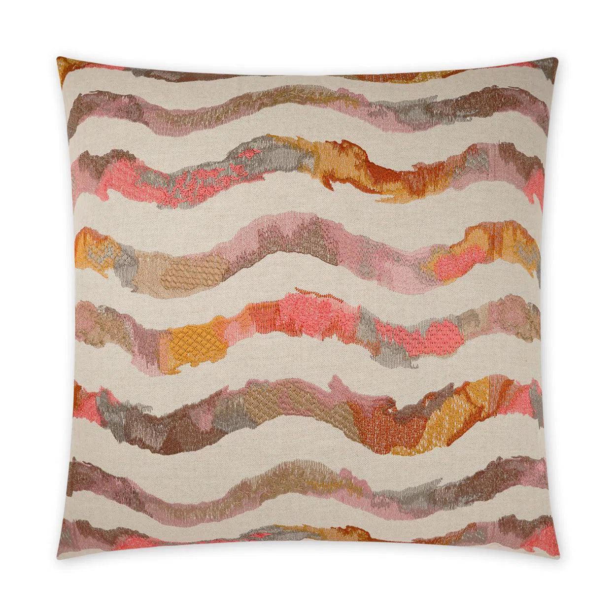 Surny Modern Abstract Blush Large Throw Pillow With Insert