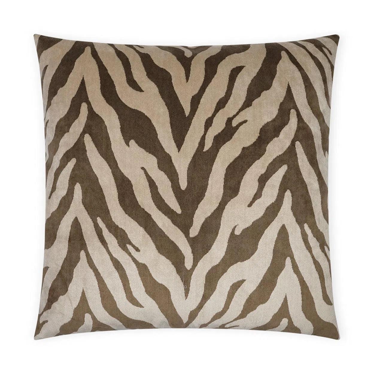 Tanja Bark Animal Brown Large Throw Pillow With Insert