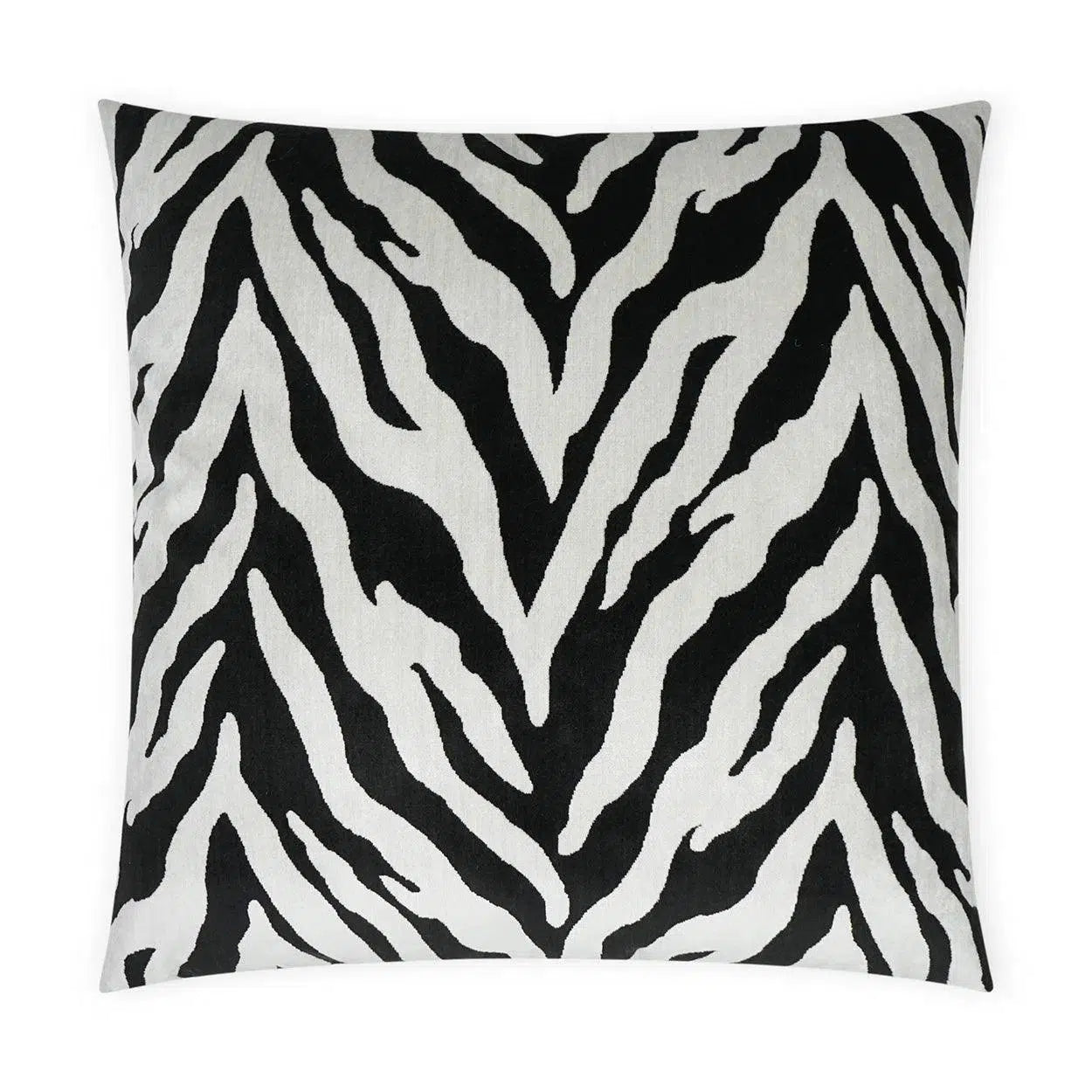 Tanja Ebony Animal Black Large Throw Pillow With Insert