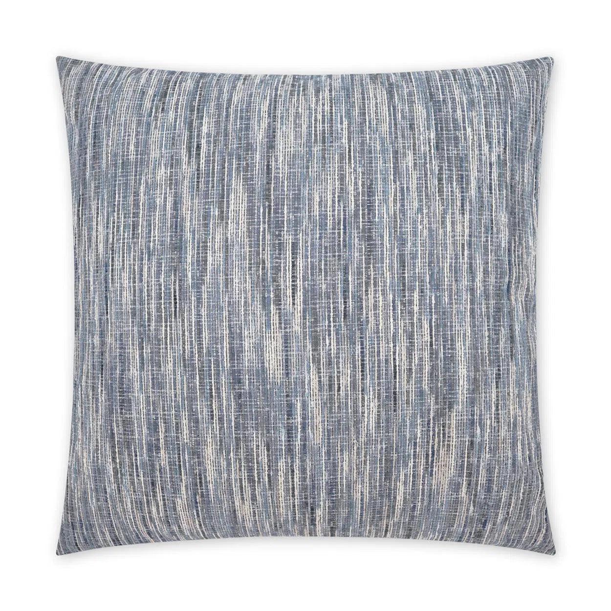 Yonah Textured Beach Slate Blue Large Throw Pillow With Insert